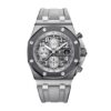 Replica Audemars Piguet Royal Oak Offshore Ghost 42 mm, Silver-Toned Ref 26470IO.OO.A006CA.01