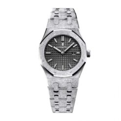 Replica Audemars Piguet Royal Oak Selfwinding Frosted Gold 33 mm, Dark Grey Ref 67653BC.GG.1263BC.02