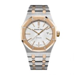 Replica Audemars Piguet Royal Oak Selfwinding Two Tone 41 mm, White Ref 15400SR.OO.1220SR.01