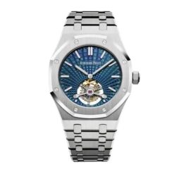 Replica Audemars Piguet Royal Oak Tourbillon 41 mm, Blue Ref 26522TI.OO.1220TI.01