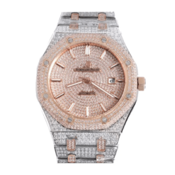 Replica Audemars Piguet Royal Oak Selfwinding 41 mm, Steel/Rose Gold, Gem Set Ref 15400SR.OO.1220SR.01